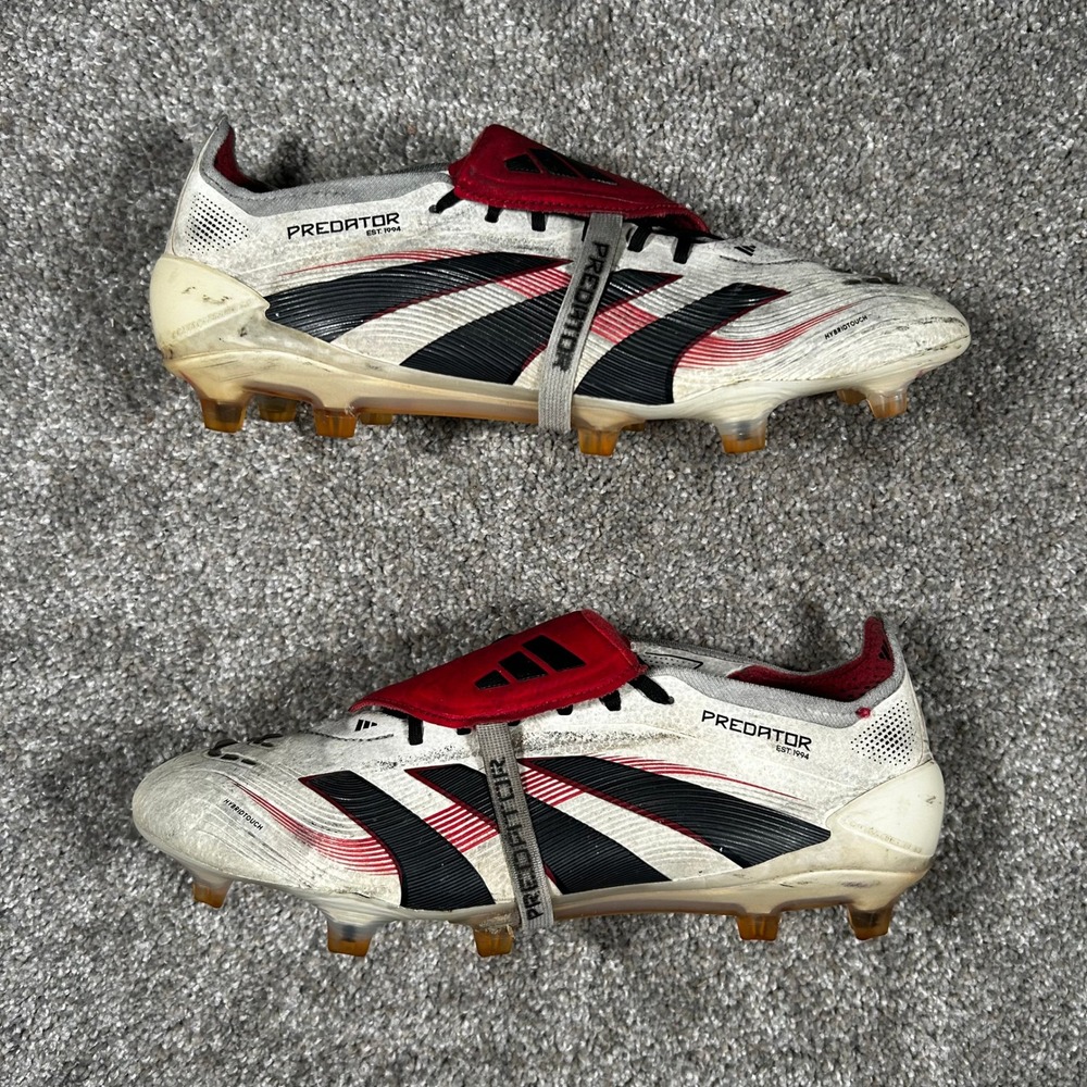 Adidas Predator Elite FT FG Soccer Cleats White Red Black ID8968 Mens 8.5 - Picture 5 of 9